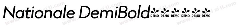 Nationale DemiBold字体转换